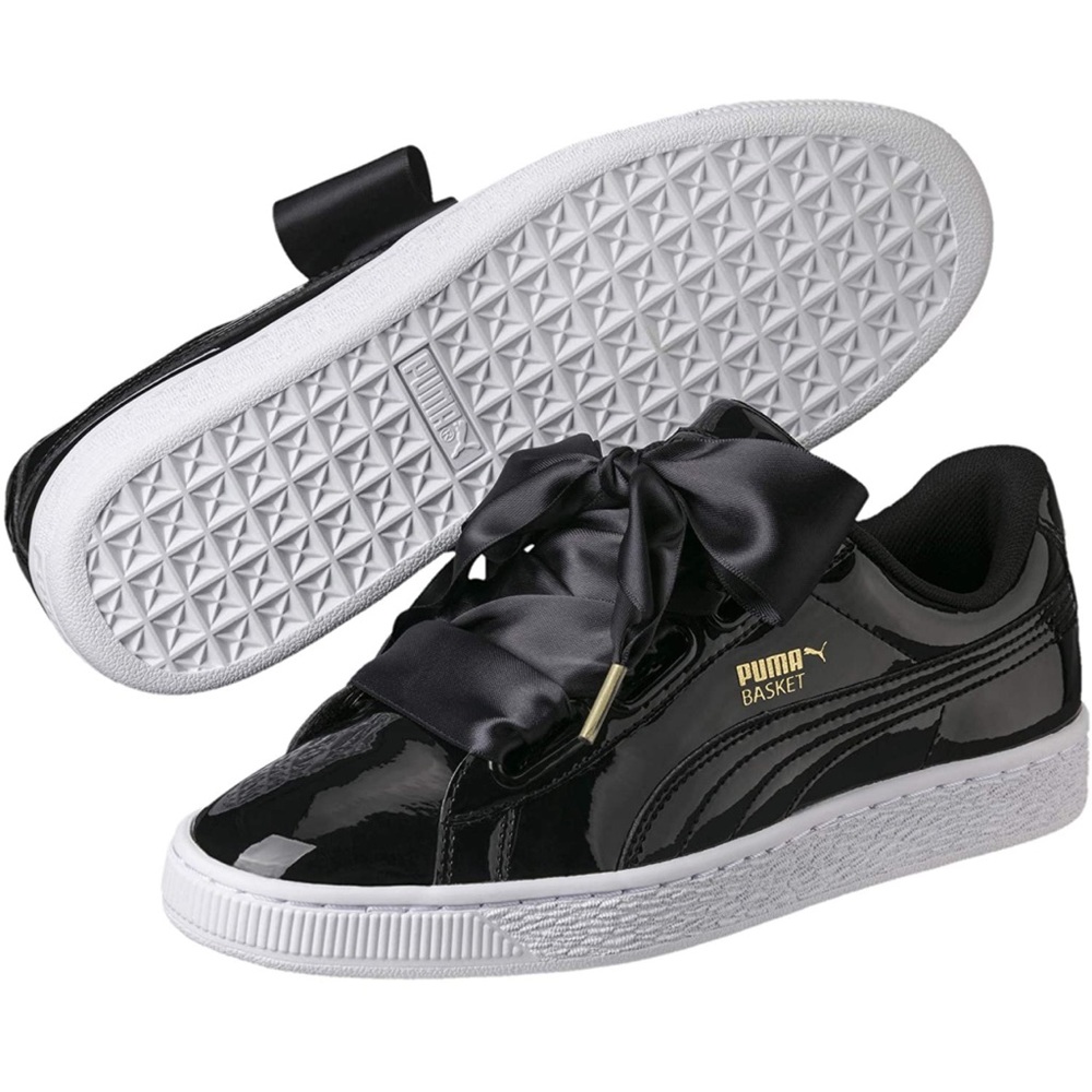 Puma “basket heart” patent leather sneakers